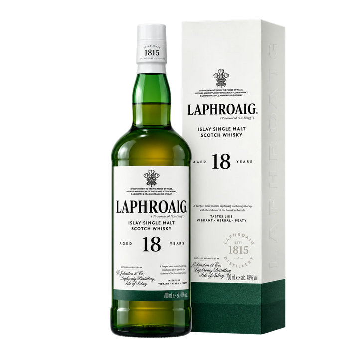 Laphroaig 18 Year Old Single Malt Scotch Whisky 700ml