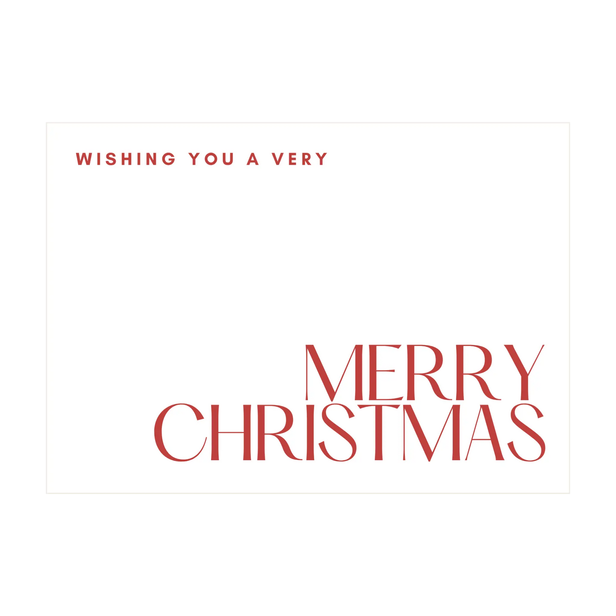 Merry Christmas Greeting Card - Kent Street Cellars