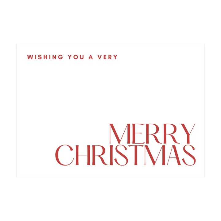 Merry Christmas Greeting Card