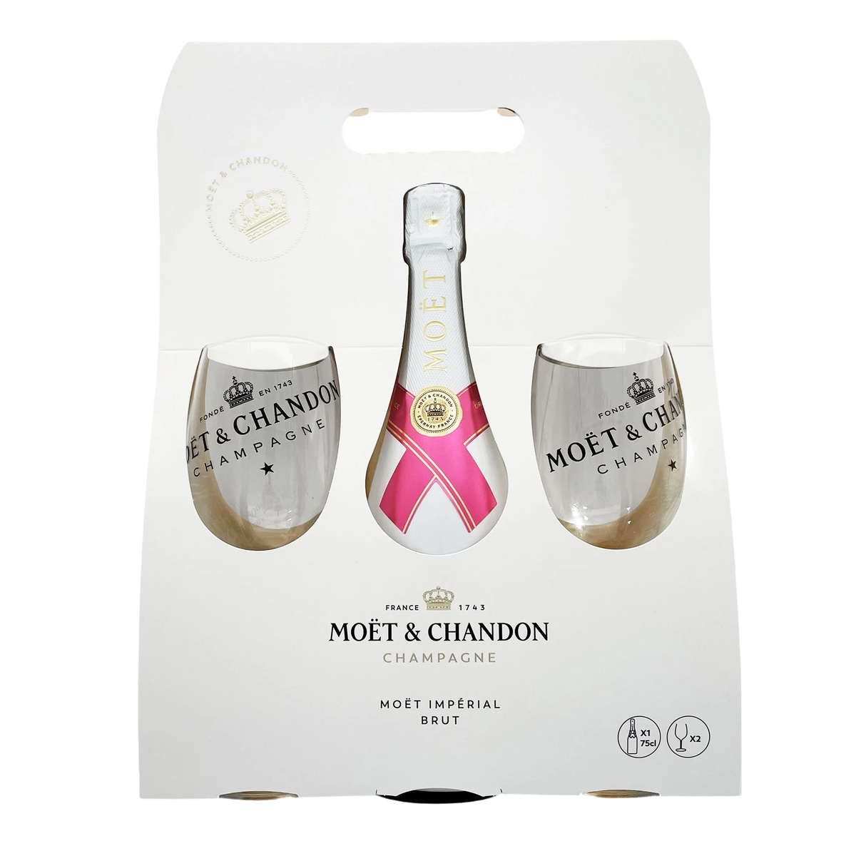 Moët & Chandon Ice Impérial Rosé + 2 Glasses Set - Kent Street Cellar