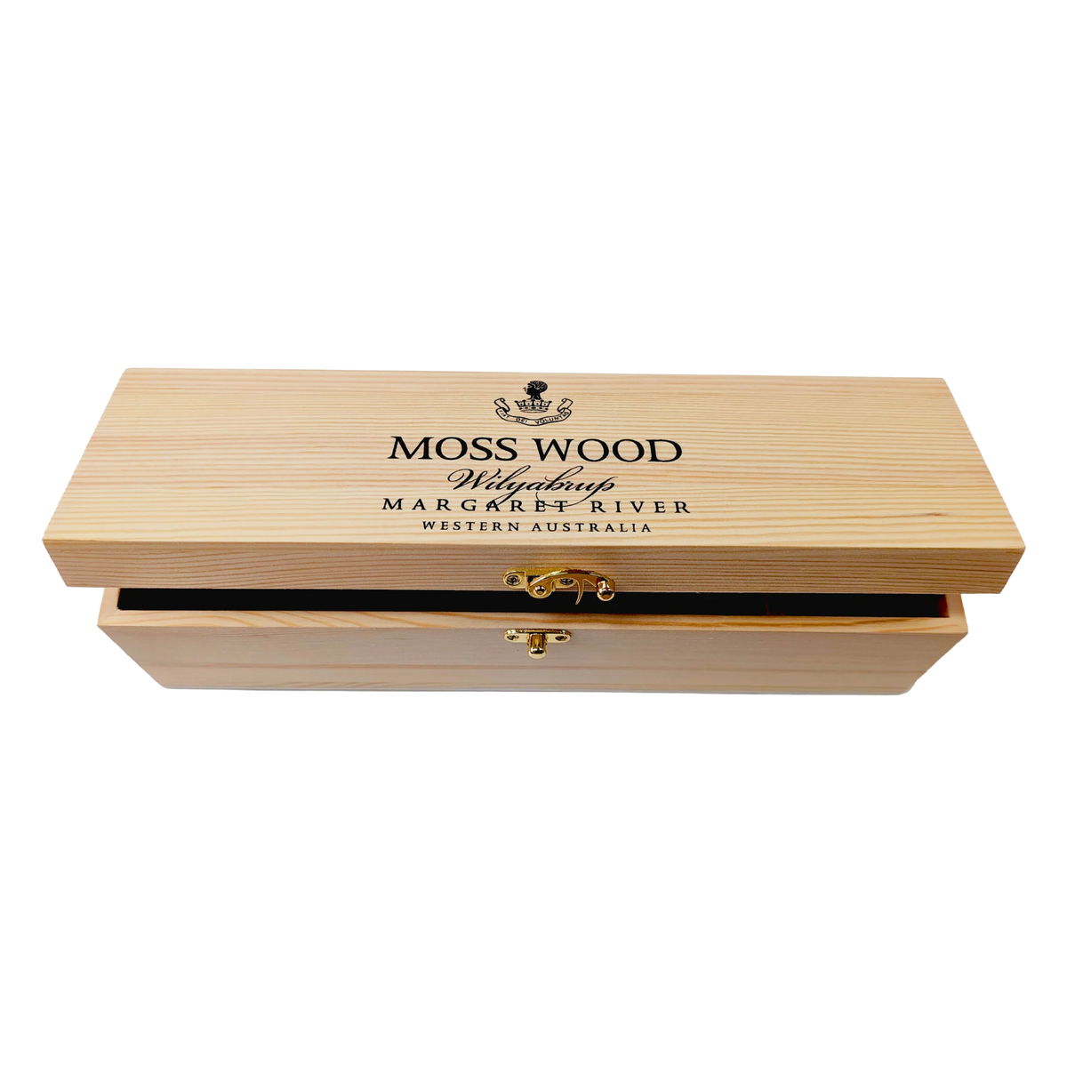 Moss Wood Wooden Gift Box - Kent Street Cellars