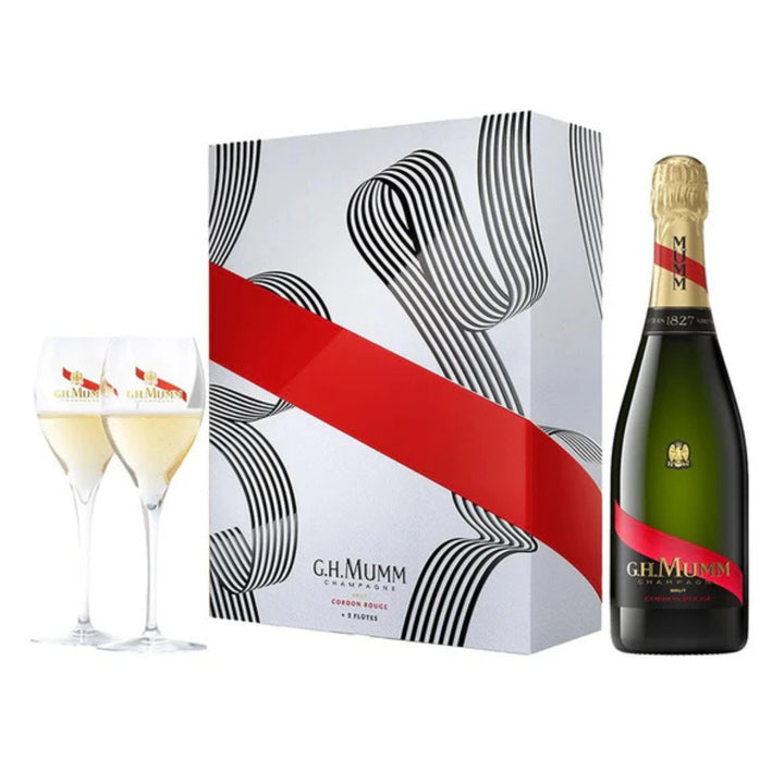 G.H. Mumm Cordon Rouge Brut NV Twin Flute Gift Pack