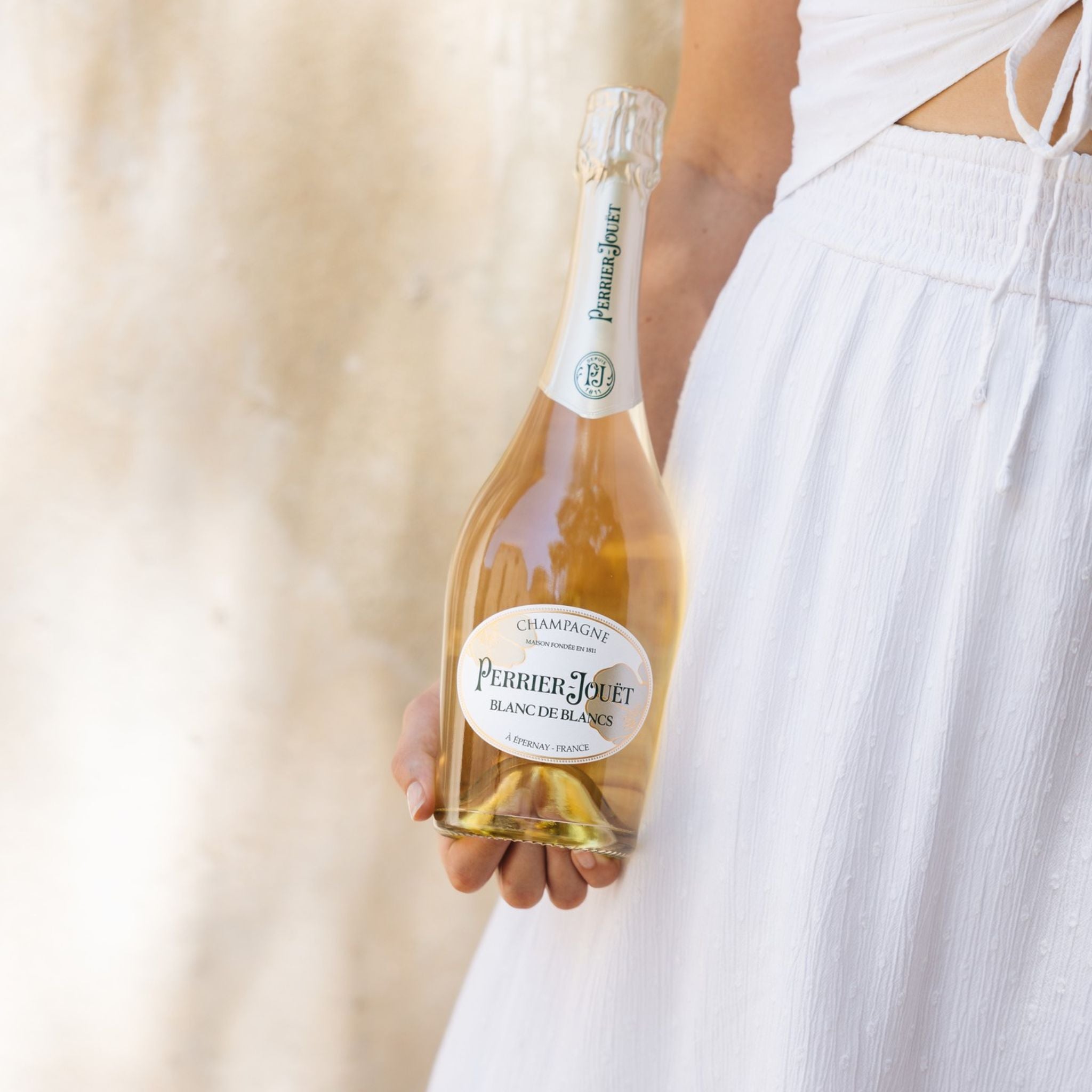 Perrier-Jouët Blanc de Blanc NV + 2 Glasses Set | Kent Street Cellars