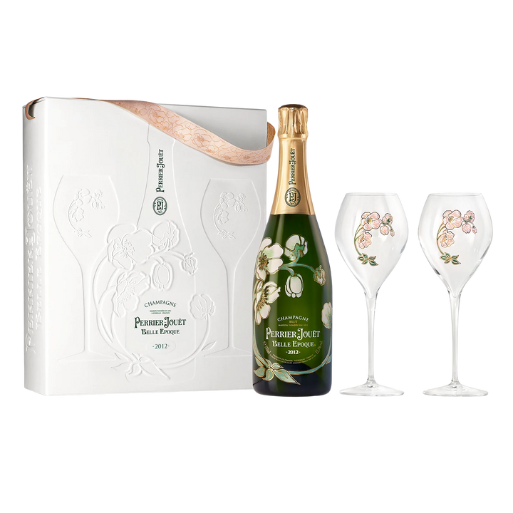 Perrier-Jouët Belle Epoque Champagne 2012 + 2 Glasses Set