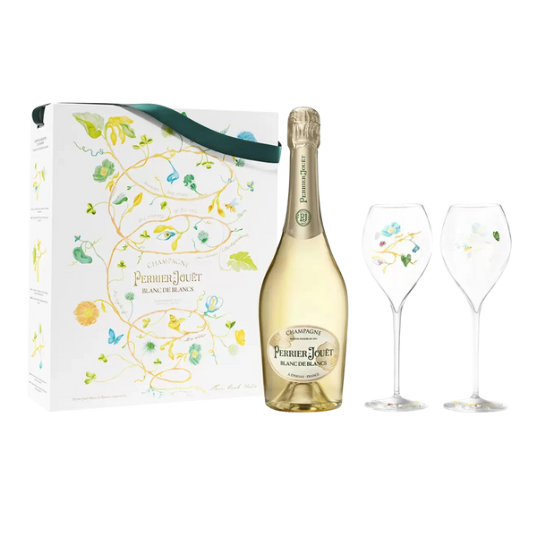 Perrier-Jouët Blanc de Blanc NV + 2 Glasses Set | Kent Street Cellars