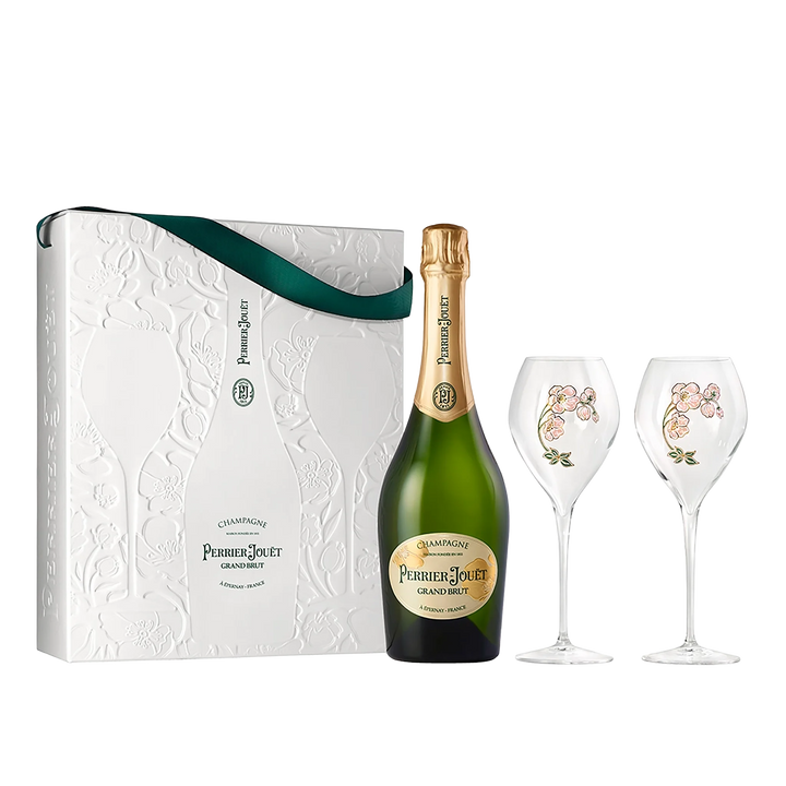 Perrier-Jouët Grand Brut NV + 2 Glasses Set