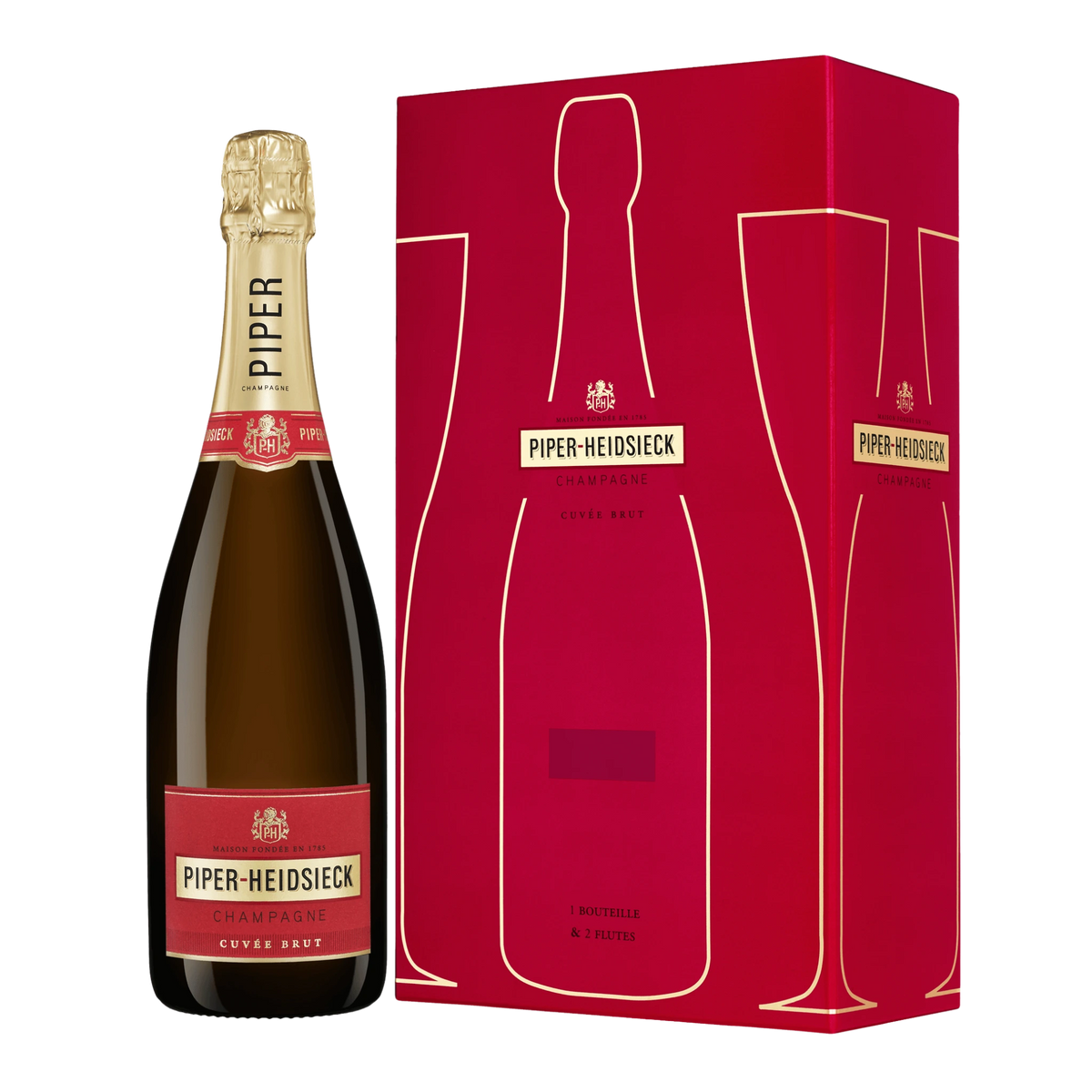 Piper-Heidsieck Gift Pack + 2 Champagne Flutes - Kent Street Cellar