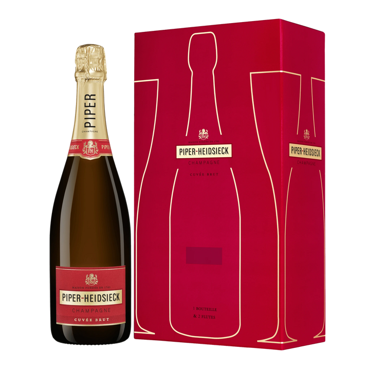 Piper-Heidsieck Gift Pack + 2 Champagne Flutes