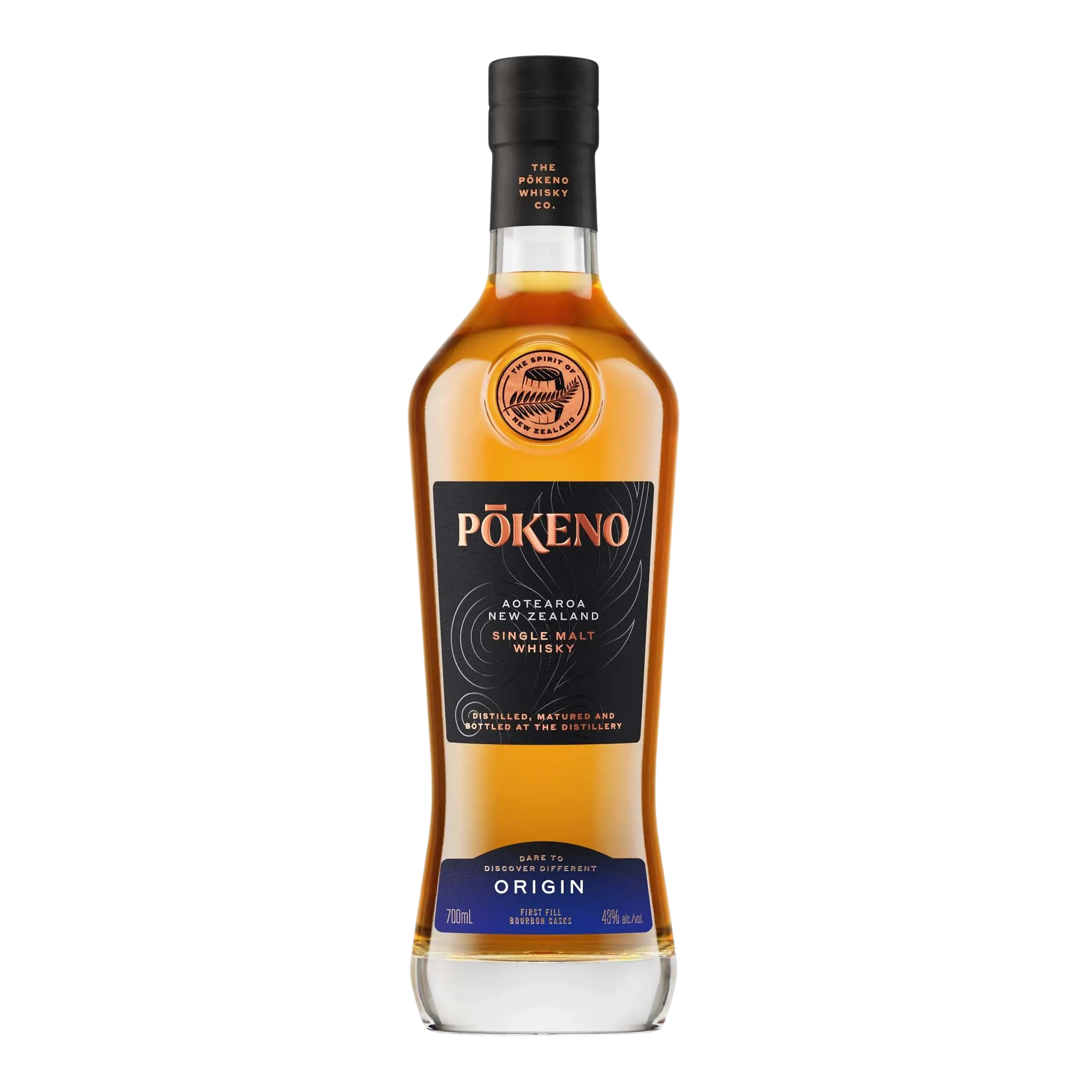 Pōkeno Origin New Zealand Single Malt Whisky 700ml