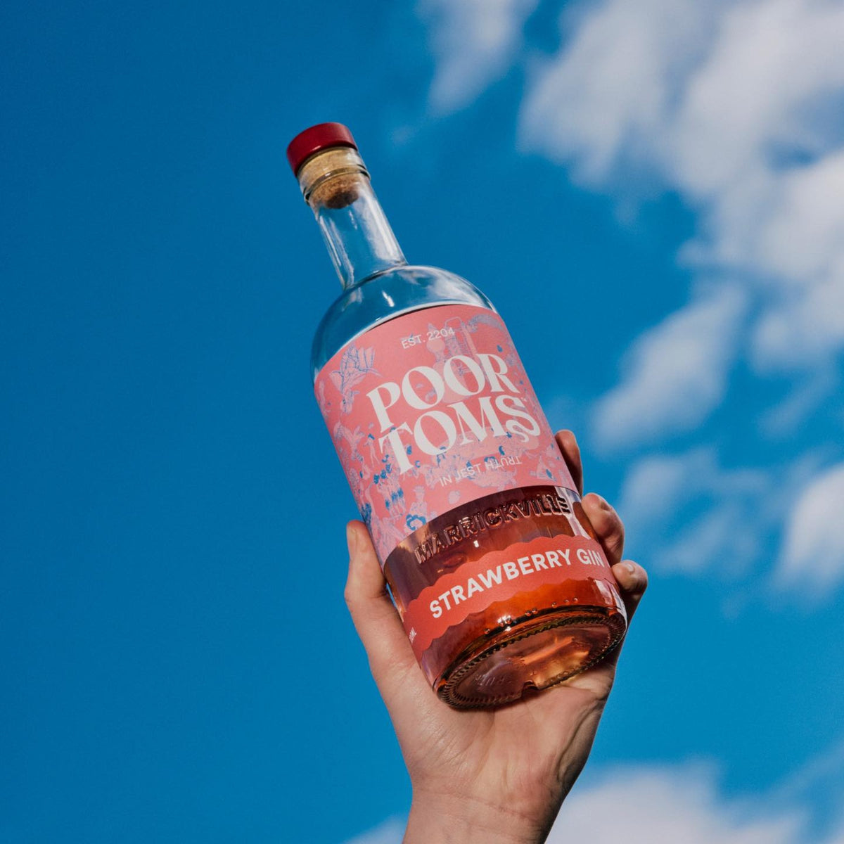 Poor Toms Strawberry Gin 700ml