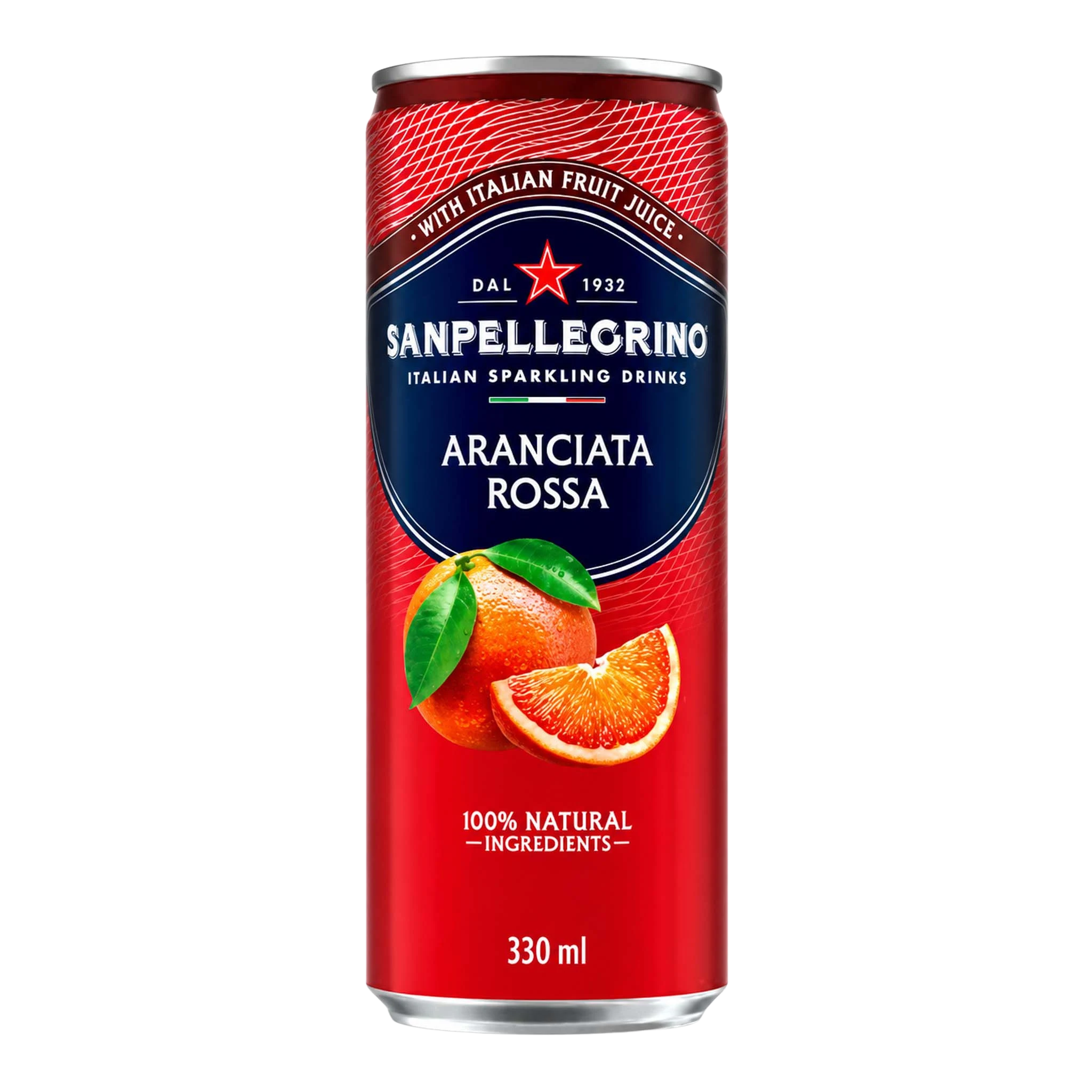San Pellegrino Aranciata Rossa 330ml Can (4 Pack)