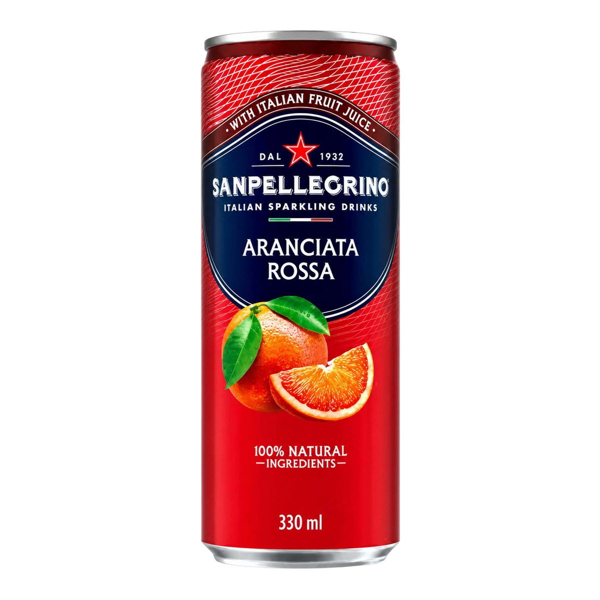 San Pellegrino Aranciata Rossa 330ml Can (Case) - Kent Street Cellars