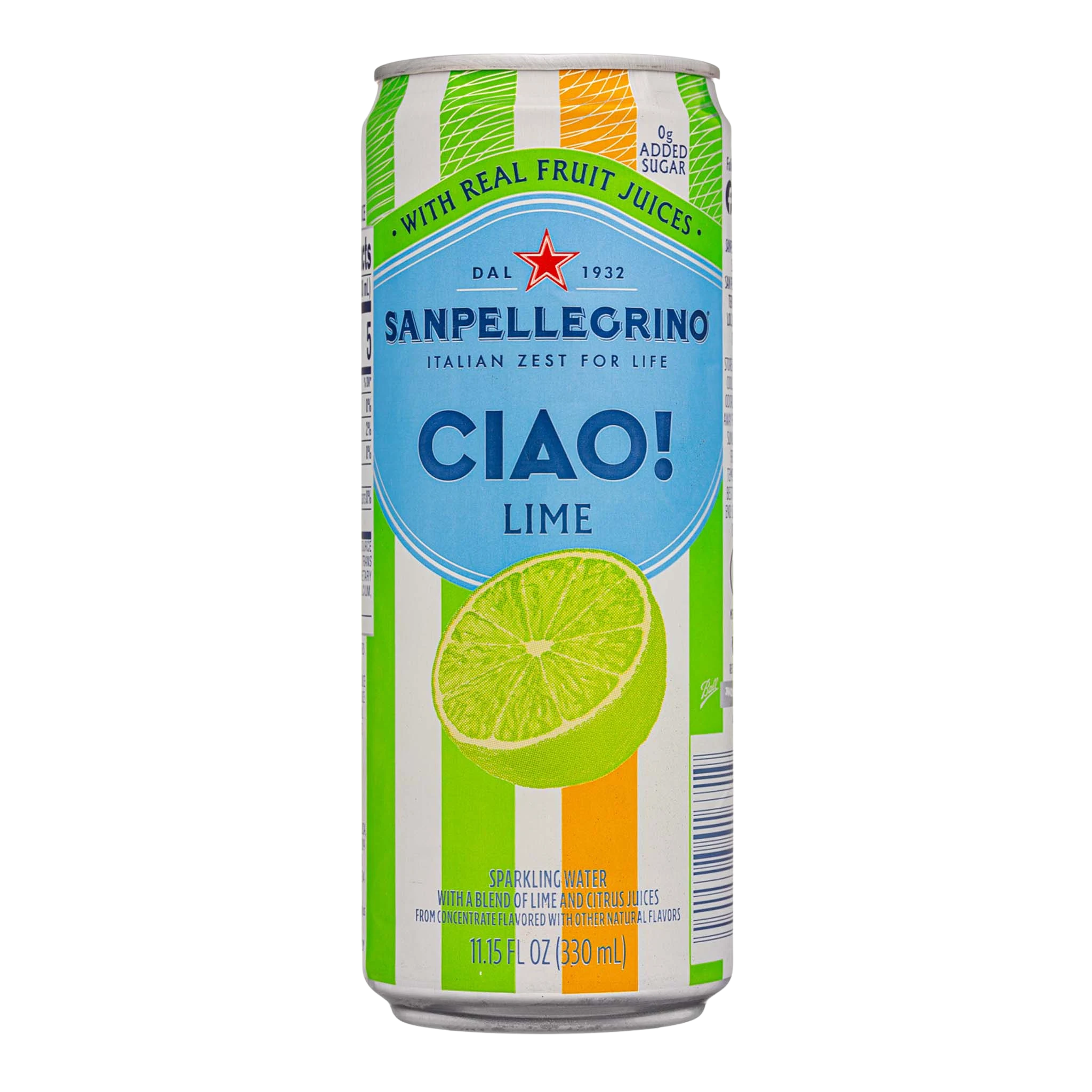 San Pellegrino Ciao Lime 330ml Can (Case)