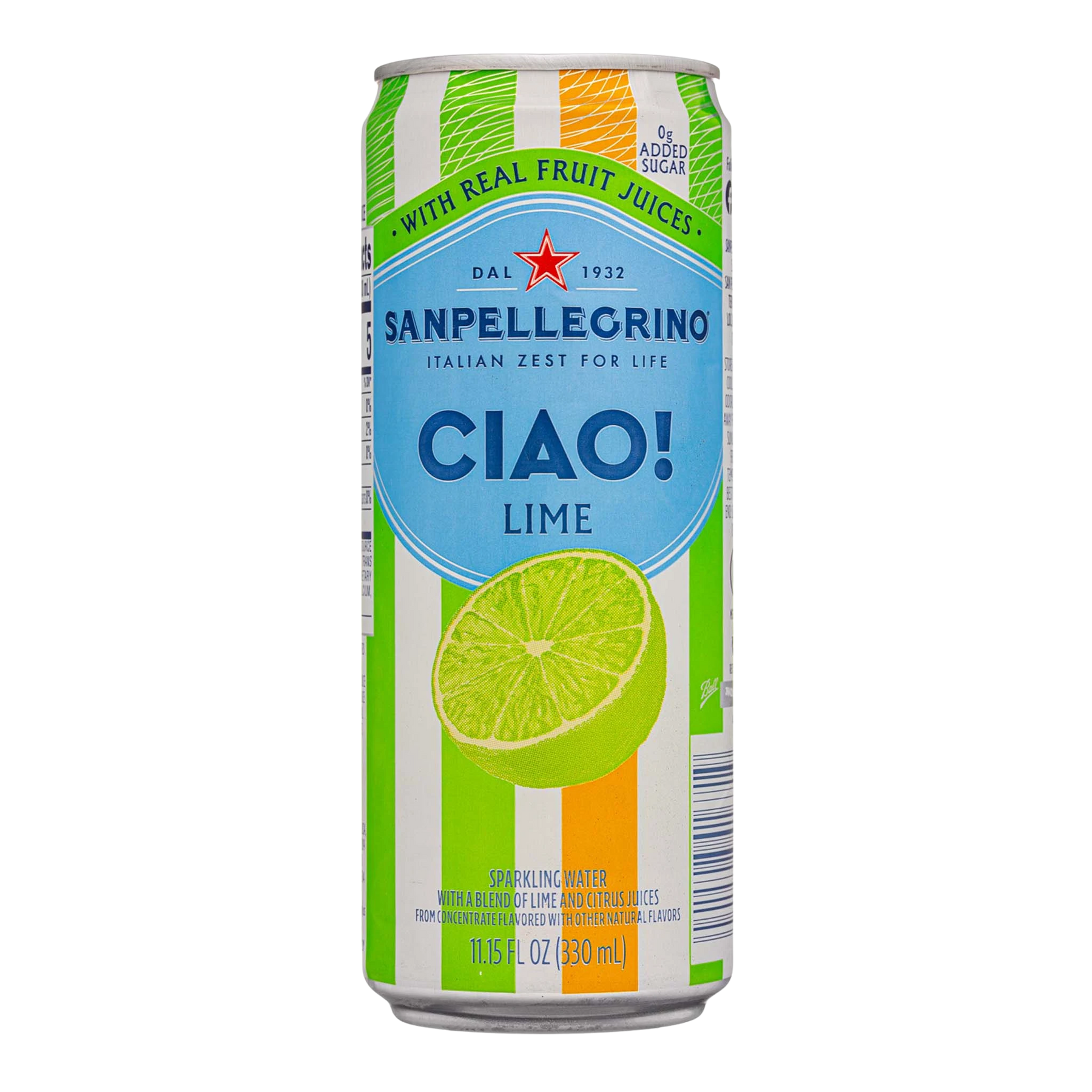 San Pellegrino Ciao Lime 330ml Can (Case)