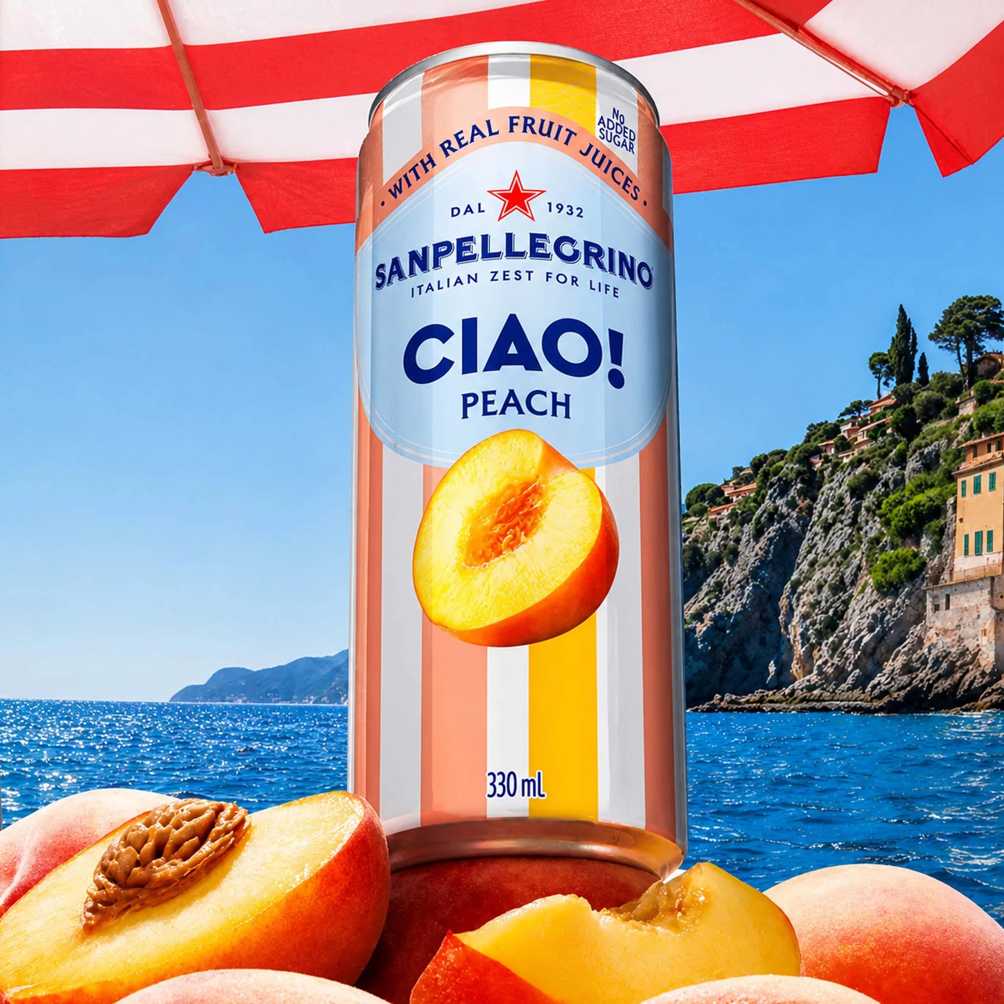 San Pellegrino Ciao Peach 330ml (4 Pack)