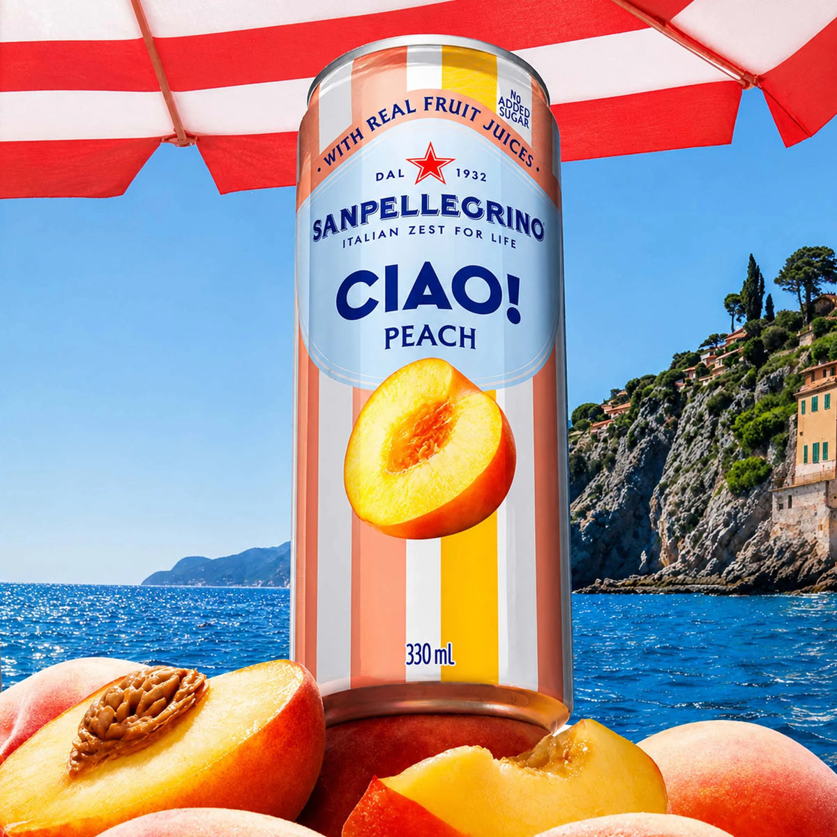 San Pellegrino Ciao Peach 330ml (Case)
