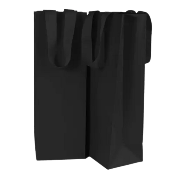 Single Bottle Gift Bag - Black