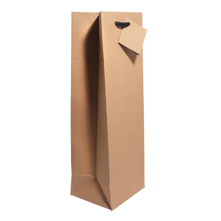 Single Bottle Gift Bag - Kraft