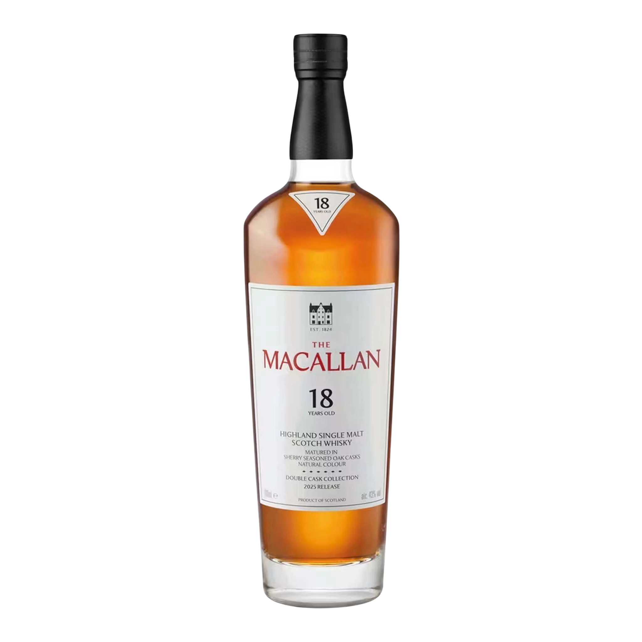 The Macallan Double Cask 18 Year Old Single Malt Scotch Whisky 700ml (2025 Release)