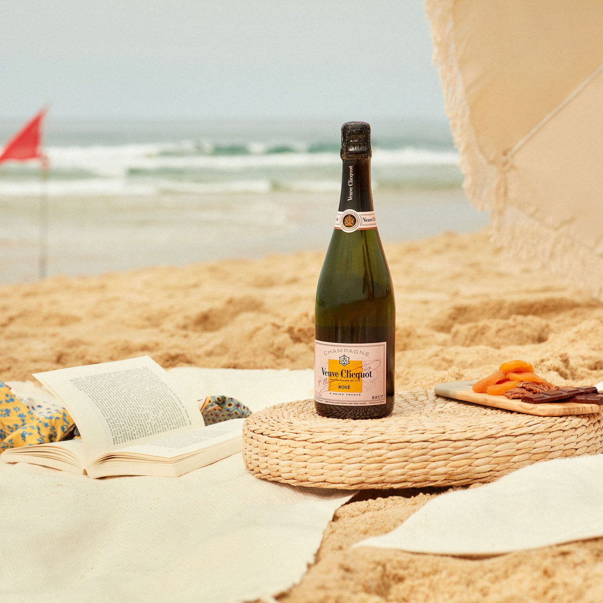 Veuve Clicquot Brut Rosé NV there's an appealing grapefruit hue, enticing aromas of crunchy cherries, strawberries, almonds, pastries and honey draw you in. - Kent Street Cellars