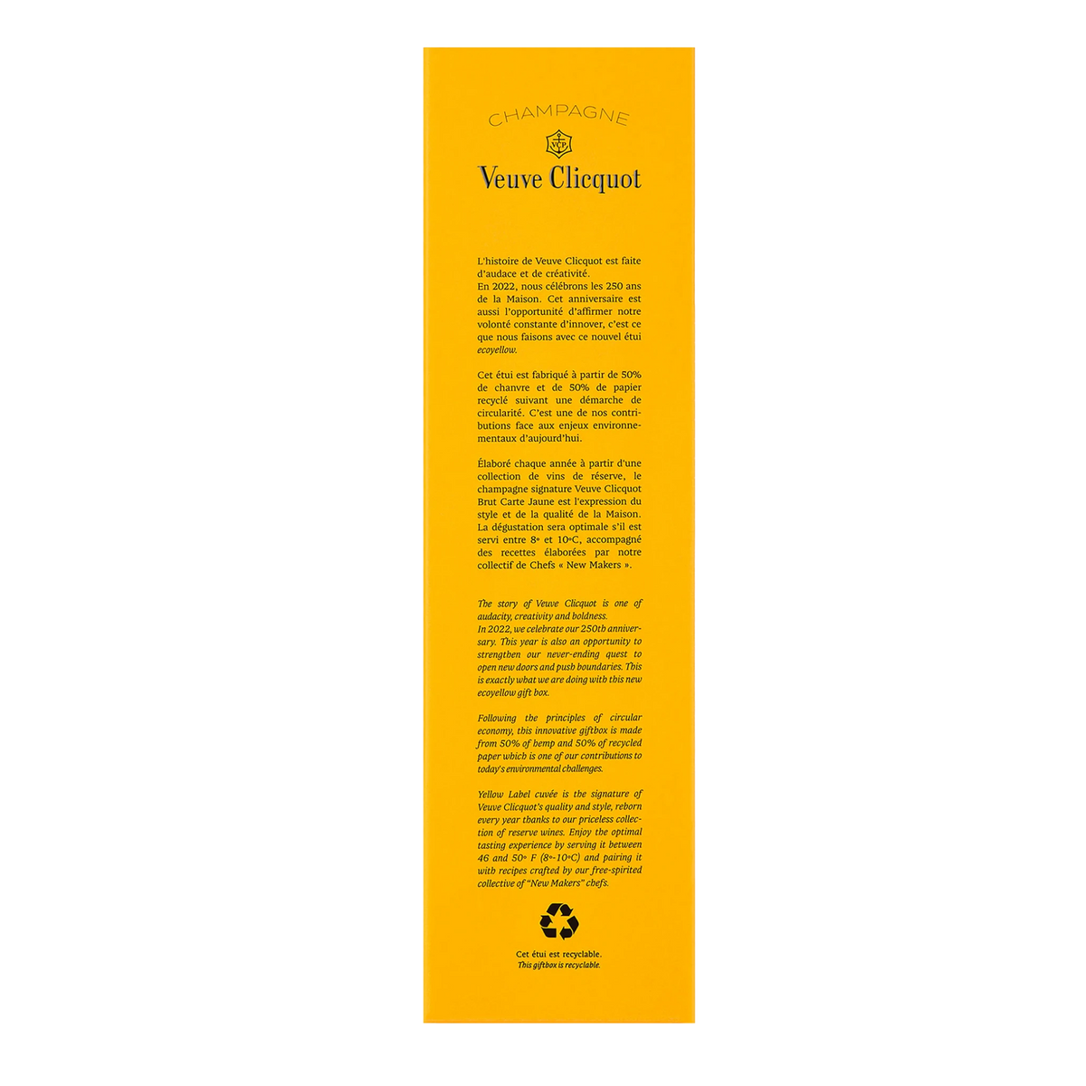 Veuve Clicquot Brut Yellow Label Champagne NV (Gift Boxed)