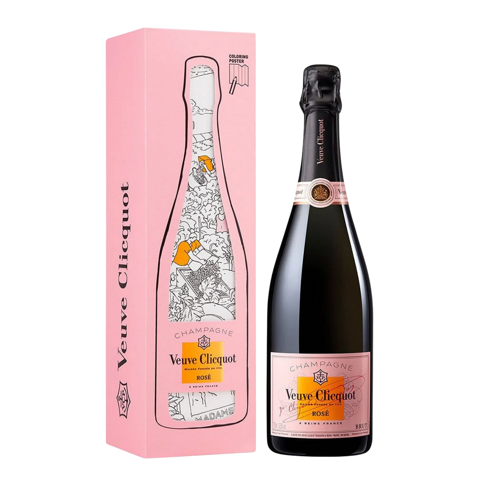 Veuve Clicquot Rosé NV Colouring Kit - Kent Street Cellars
