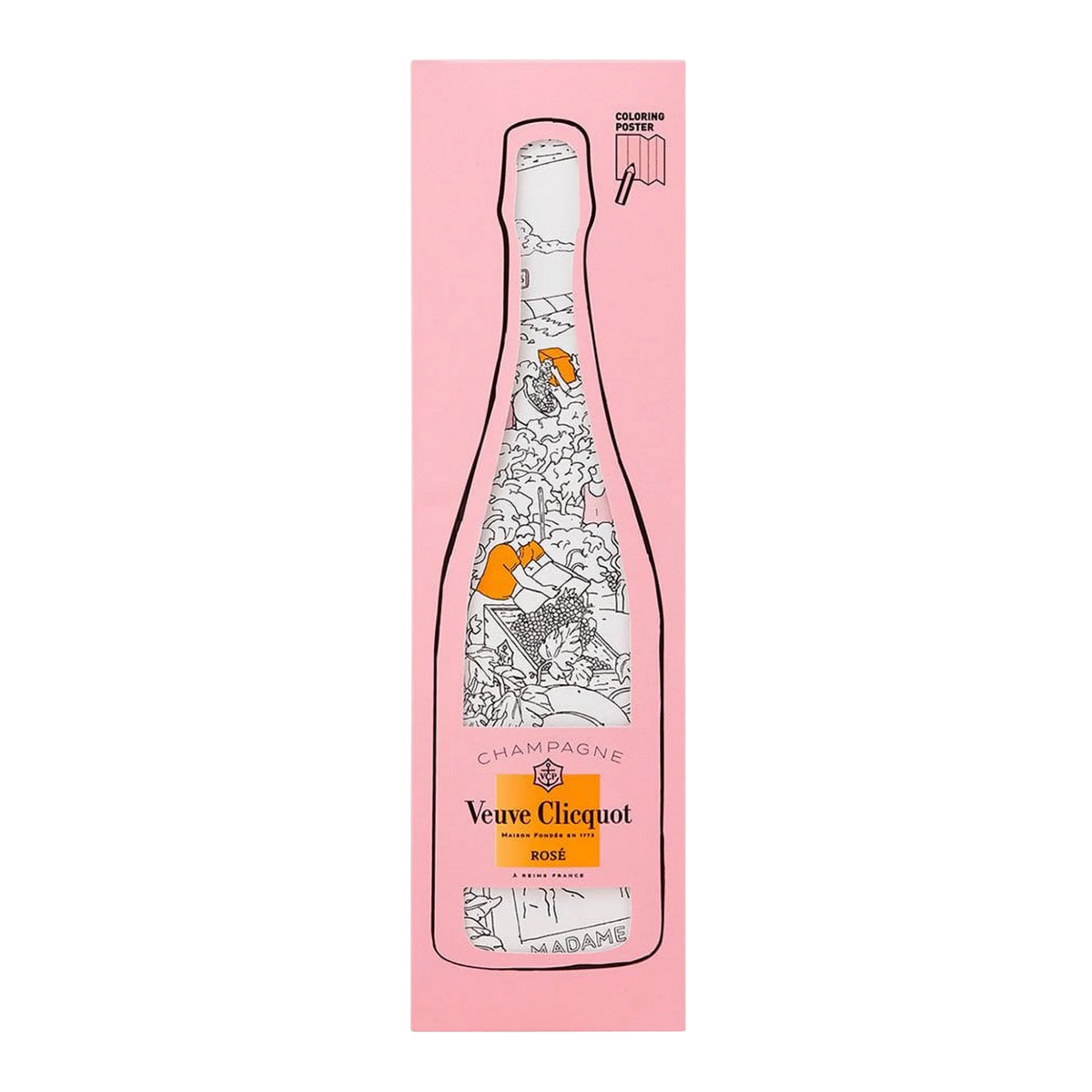 Veuve Clicquot Rosé NV Colouring Kit