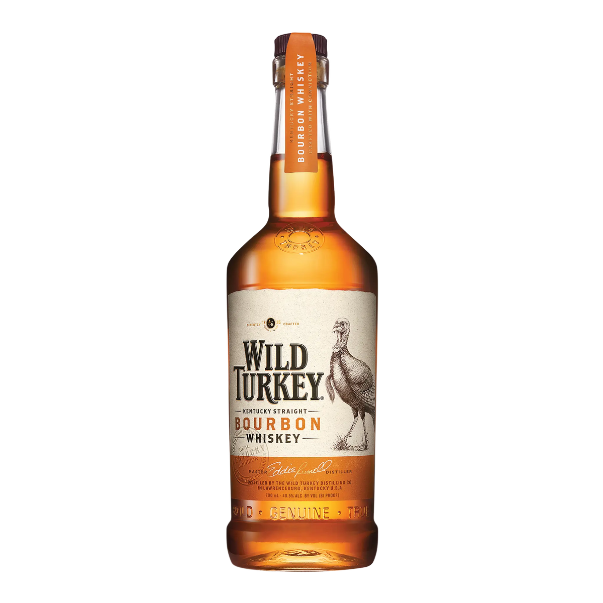 Wild Turkey 81 Proof Kentucky Straight Bourbon Whiskey 700ml - Kent Street Cellars