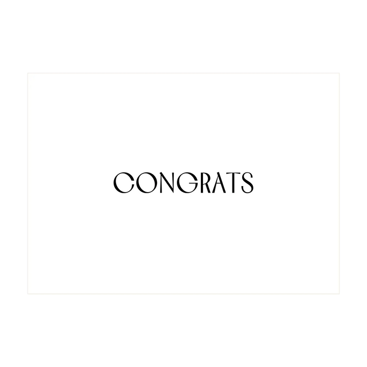 Congrats Greeting Card