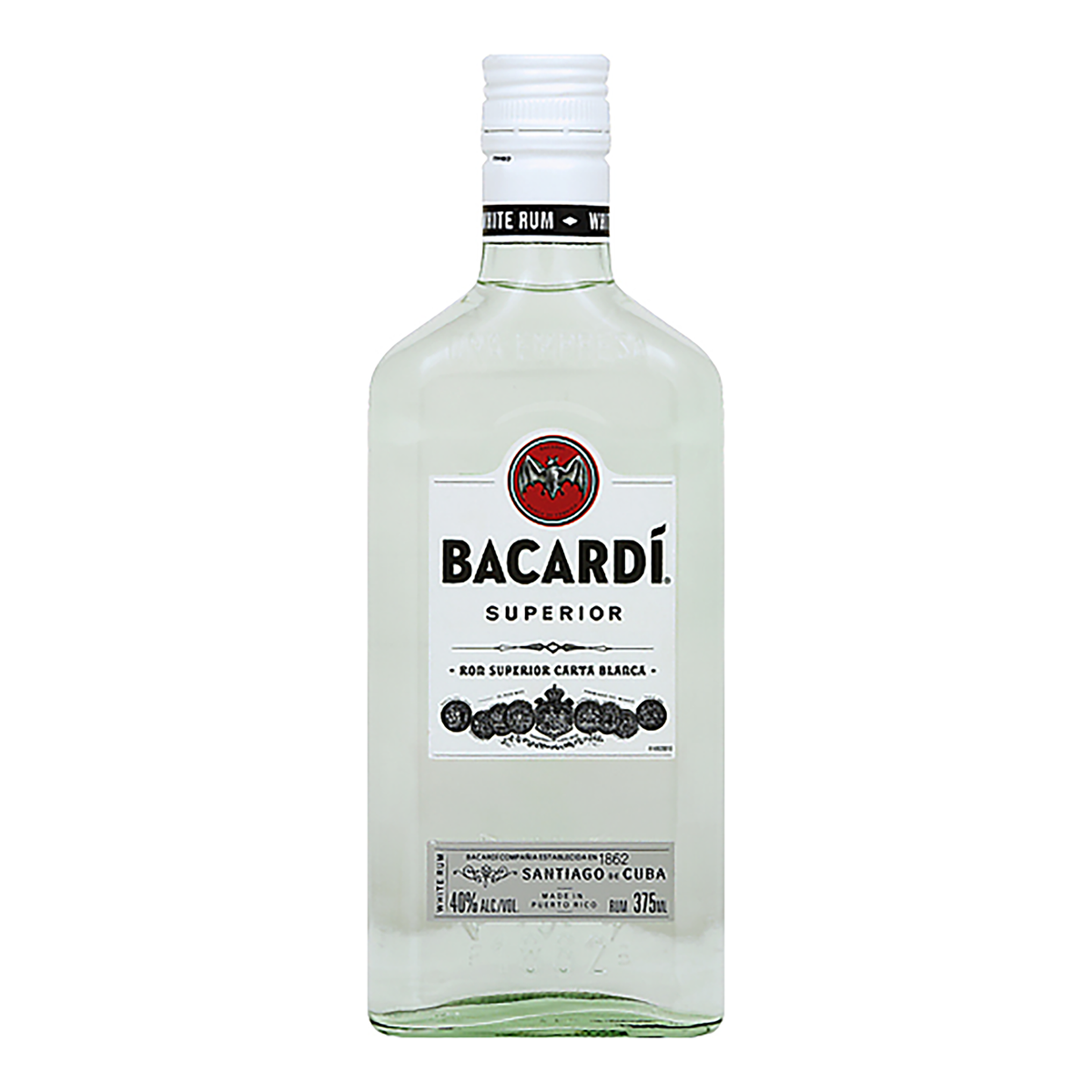 Bacardi Carta Blanca Superior White Rum 375ml Kent Street Cellars