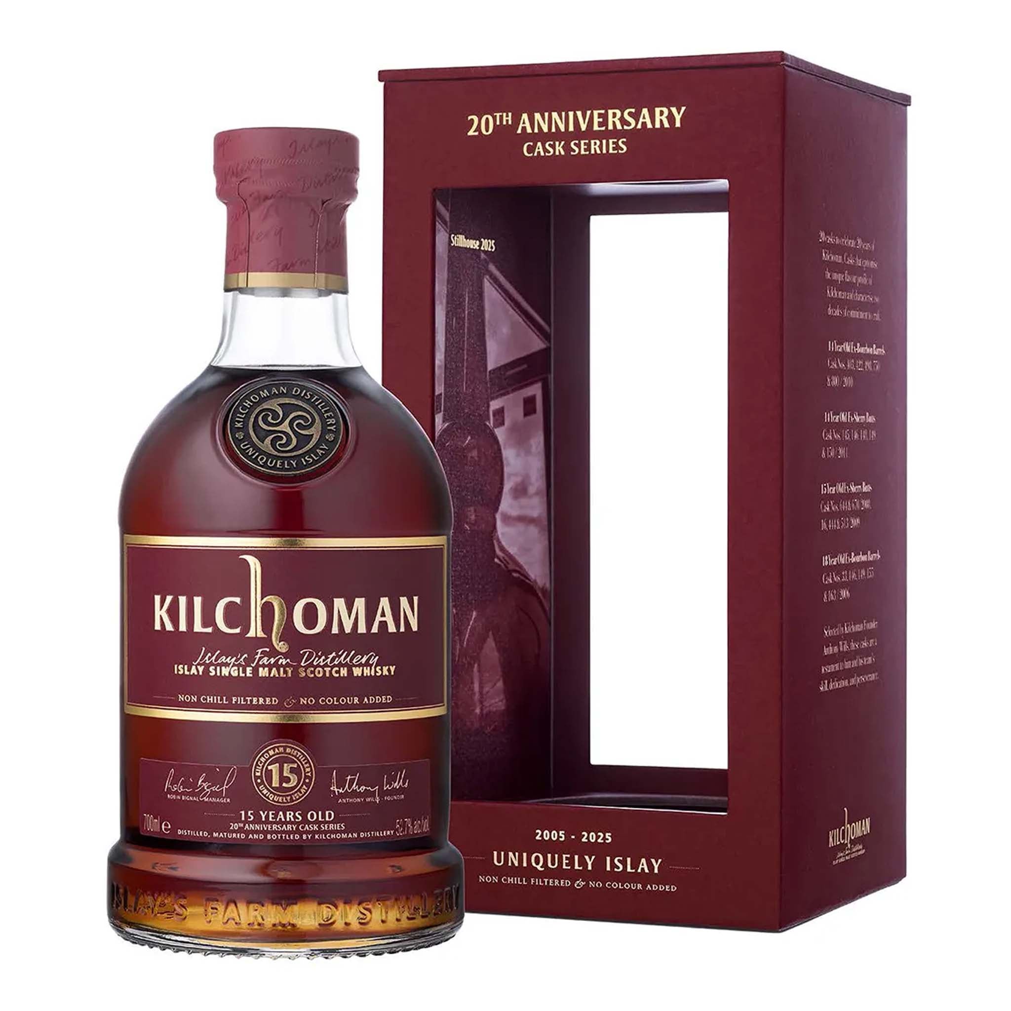 Kilchoman 20th Anniversary 15 Year Old Sherry Cask Single Malt Scotch Whisky 700ml