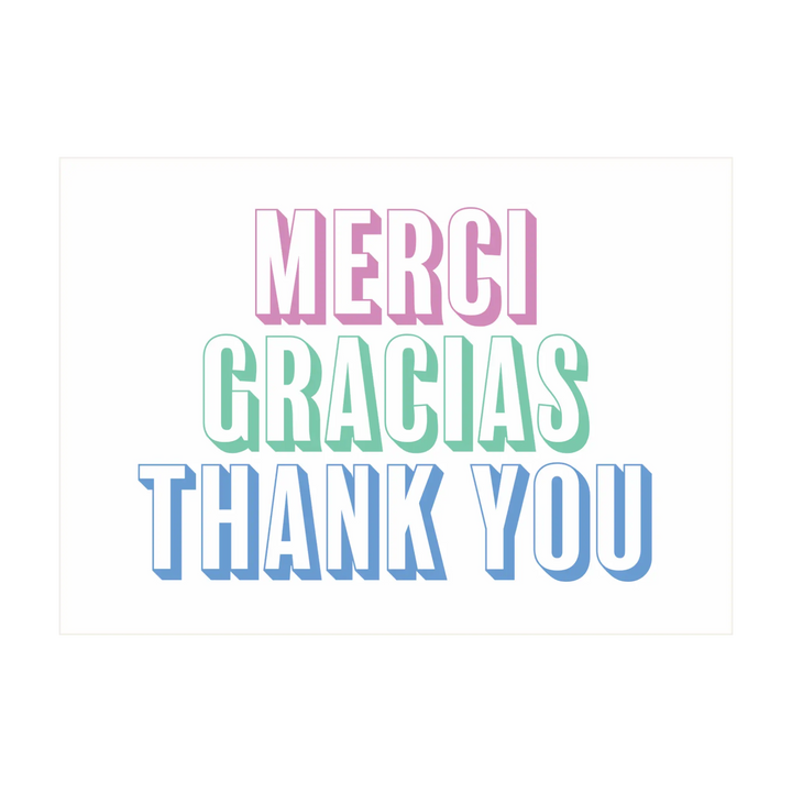Merci Greeting Card