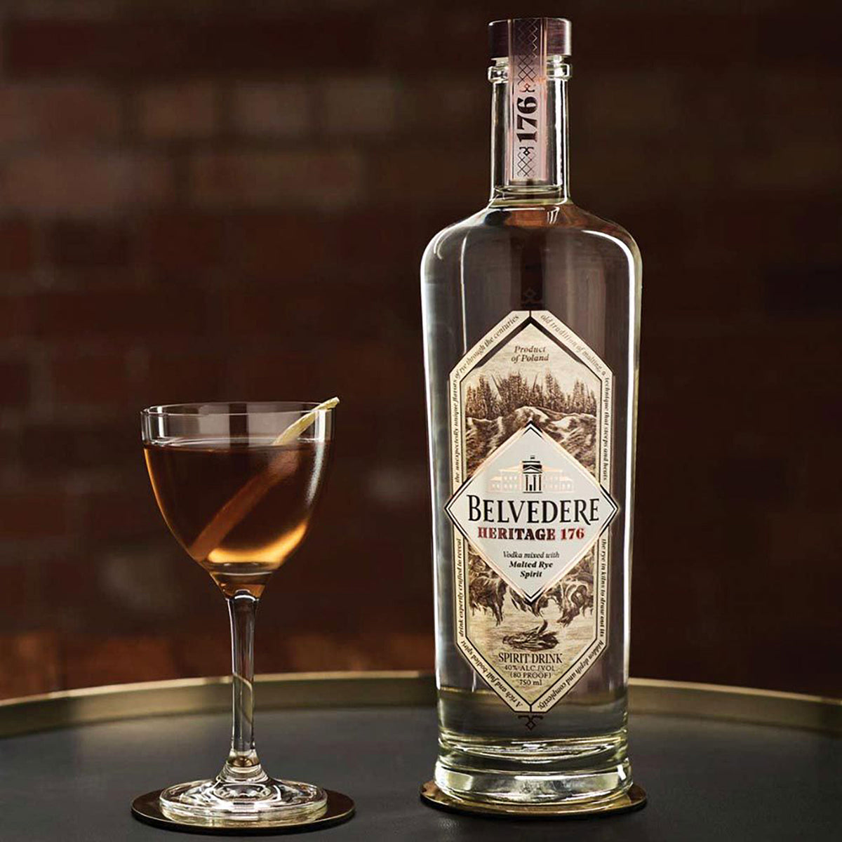 Belvedere Heritage 176 Malted Rye Vodka 700ml - Kent Street Cellars