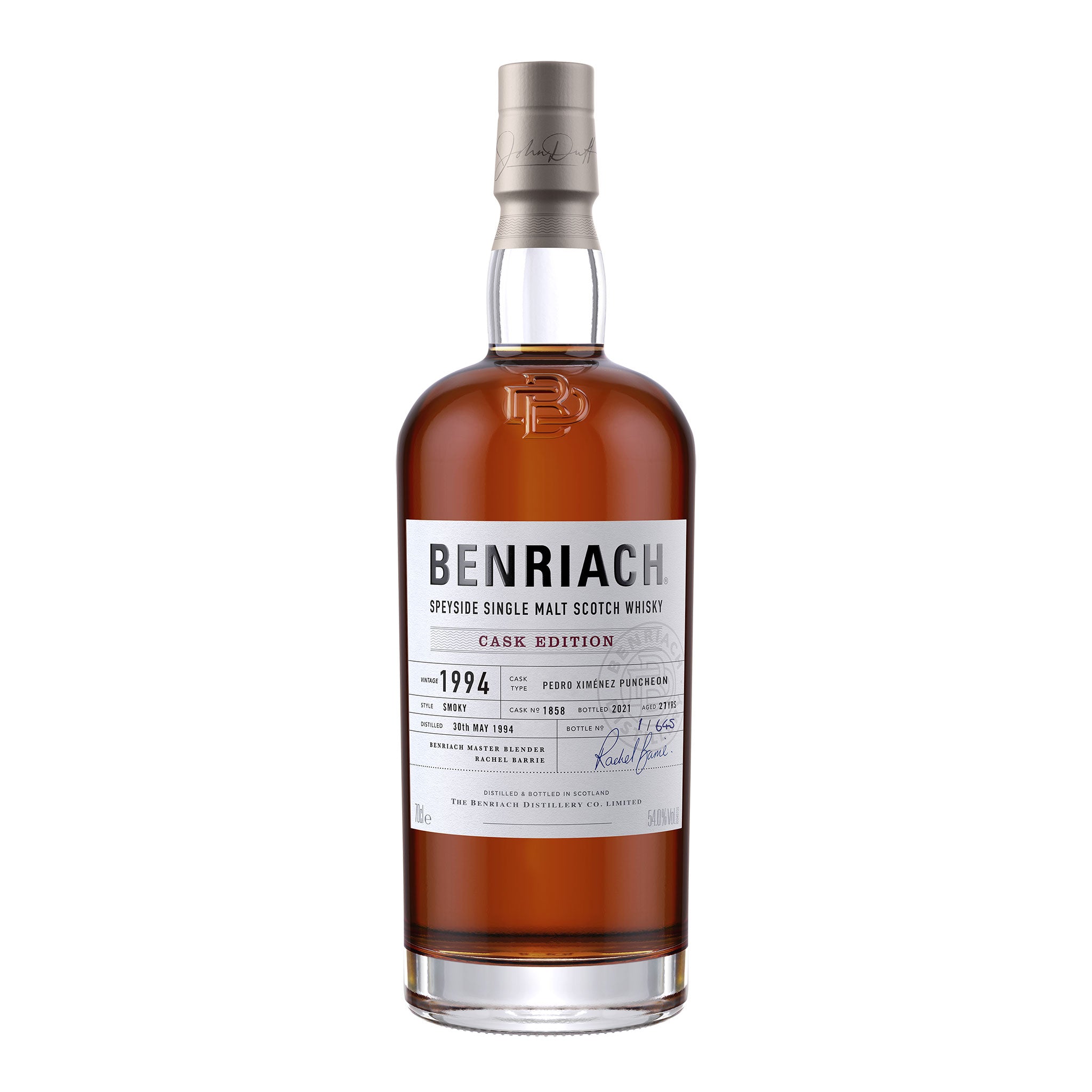 Benriach 1994 27 Year Old Batch 18 Single Cask #1858 Single Malt Scotch Whisky 700ml