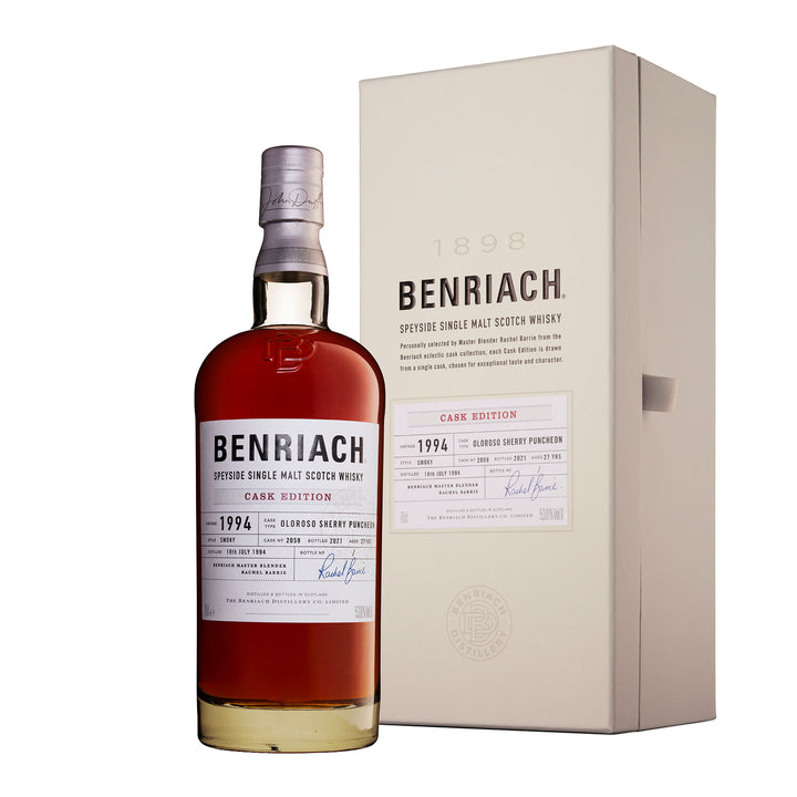 Benriach 1994 27 Year Old Batch 18 Single Cask #1858 Single Malt Scotch Whisky 700ml