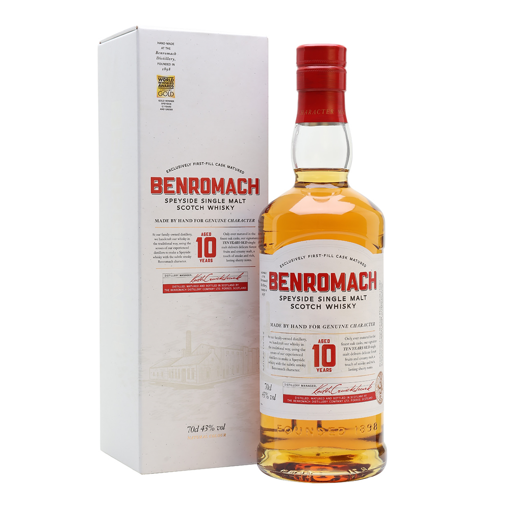 Benromach 10 Year Old Single Malt Scotch Whisky 700ml