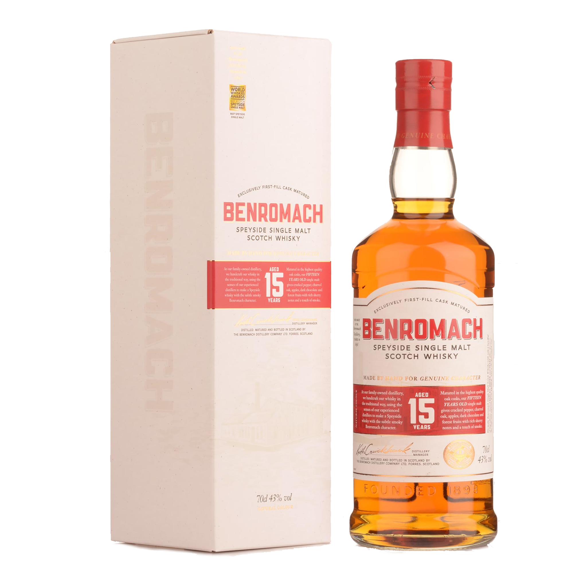 Benromach 15 Year Old Single Malt Scotch Whisky 700ml