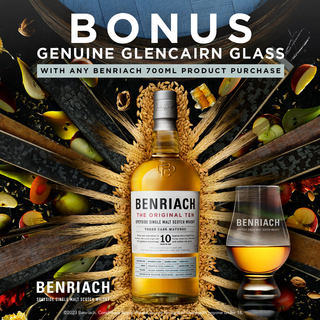 The Benriach Glencairn Original Crystal Whisky Glass (Single)