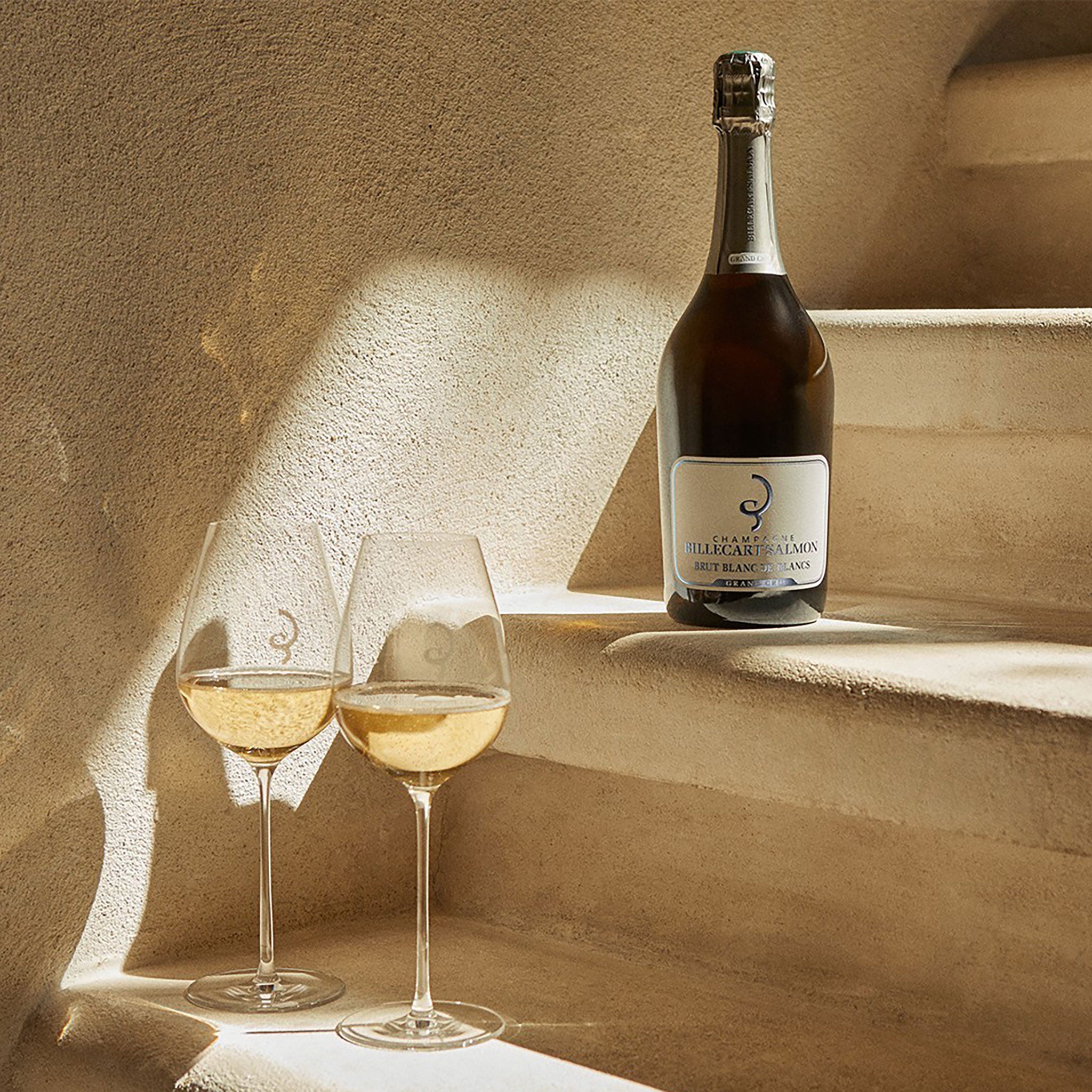 Billecart-Salmon Le Blanc de Blancs Grand Cru NV + 2 Glasses Gift Set