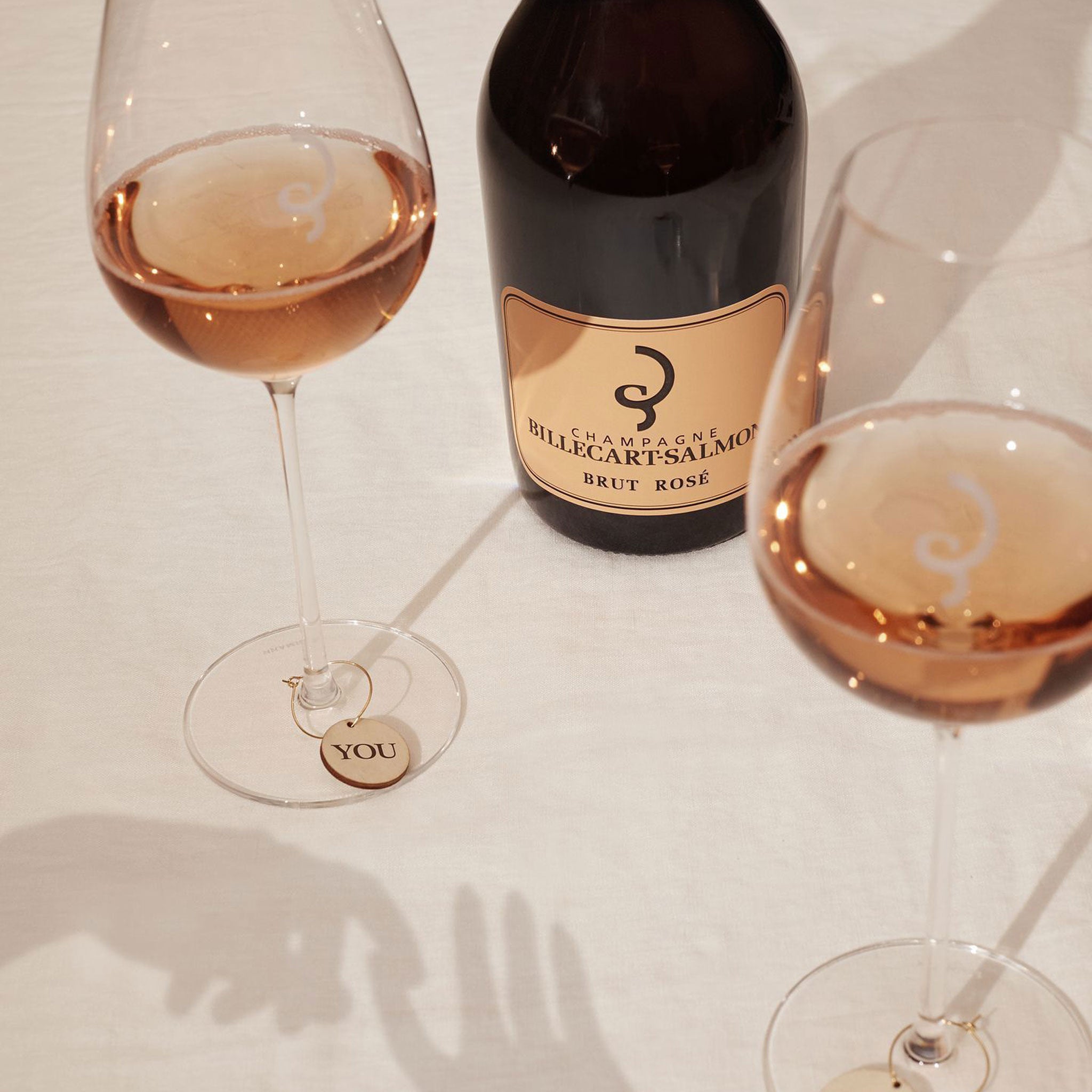 Billecart-Salmon Le Rose NV + 2 Glasses Gift Set