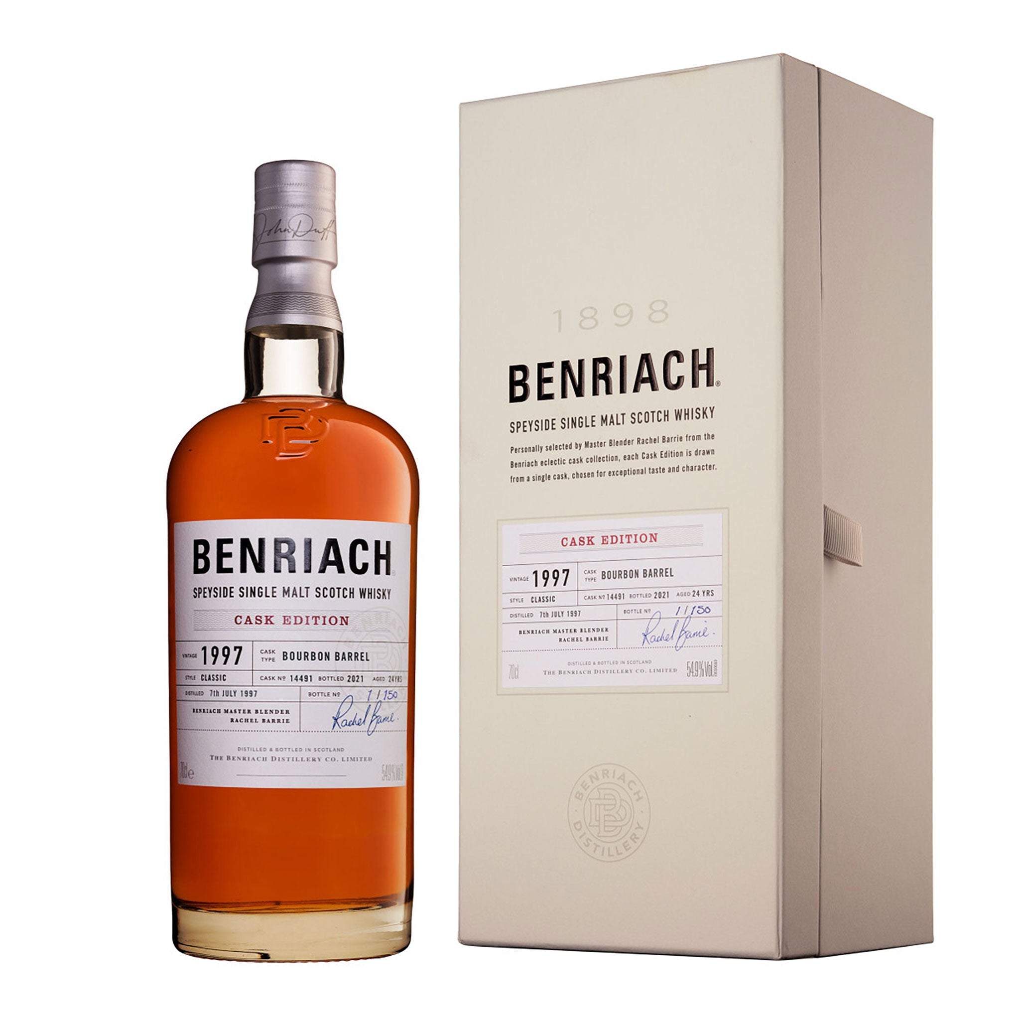 Benriach 1997 Single Cask Cask #14491 24 Year Old Single Malt Scotch Whisky 700ml