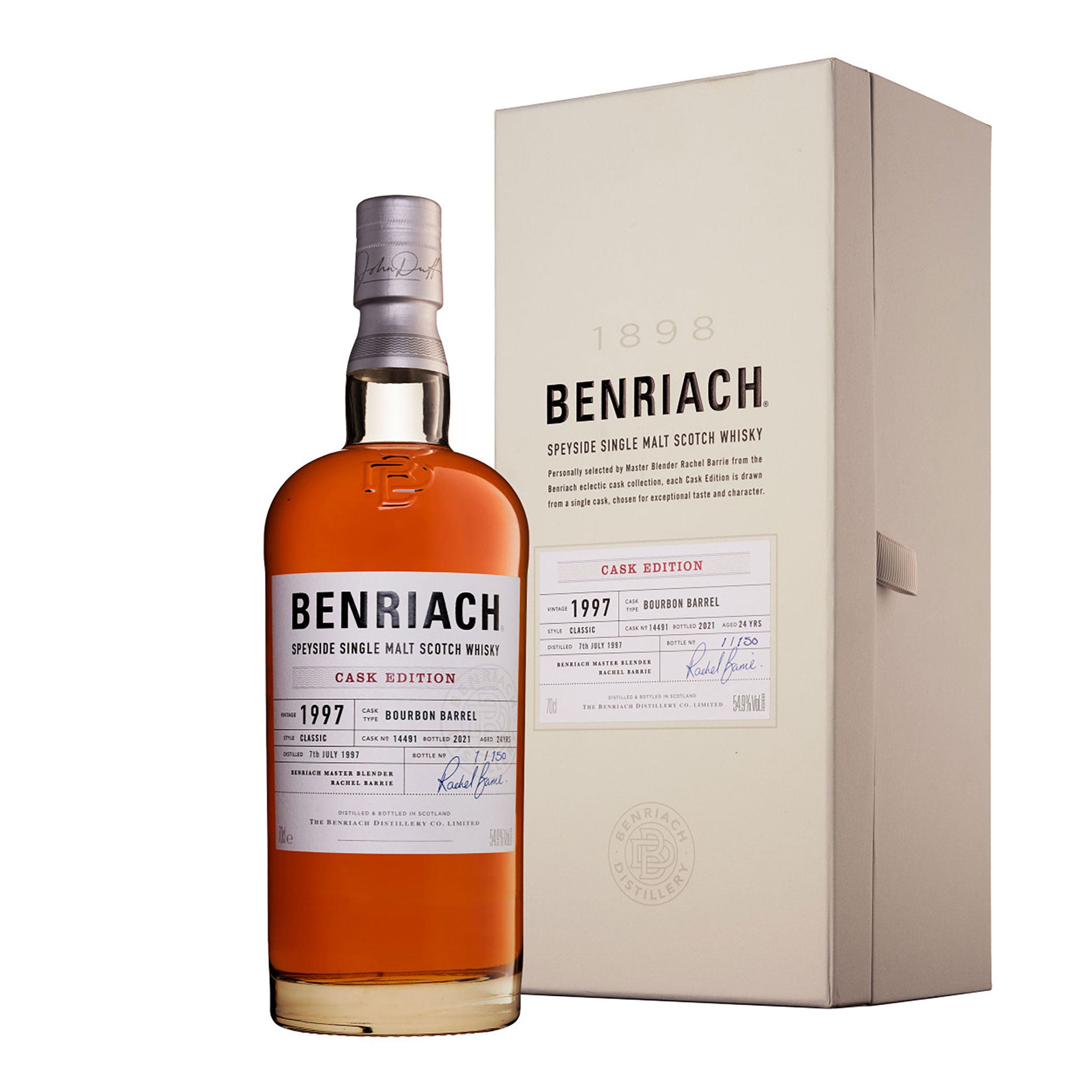 Benriach 1997 Single Cask Cask #14491 24 Year Old Single Malt Scotch Whisky 700ml