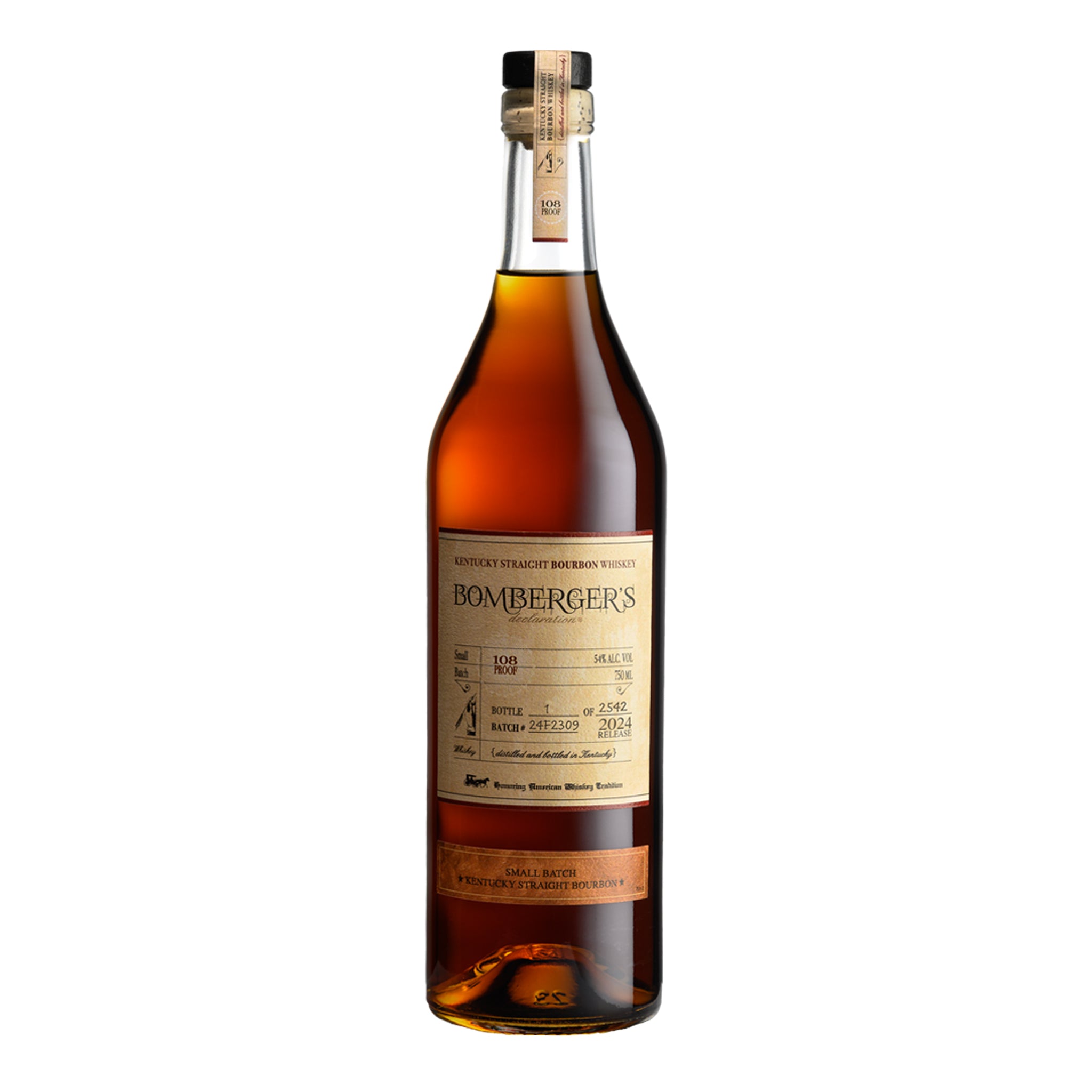 Bomberger's Declaration Small Batch Kentucky Straight Bourbon Whiskey 700ml (2024 Release)