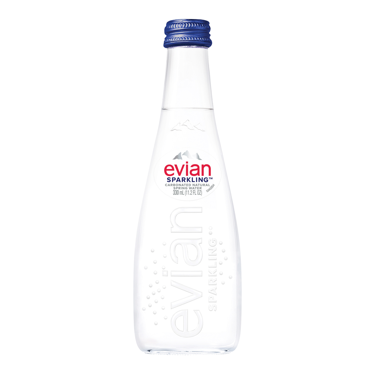 Evian Sparkling Mineral Water 330ml Glass Bottle (Case)