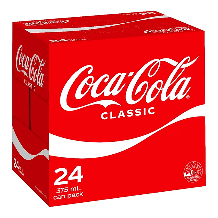 Coca-Cola Classic Cans 375ml (Case of 24)