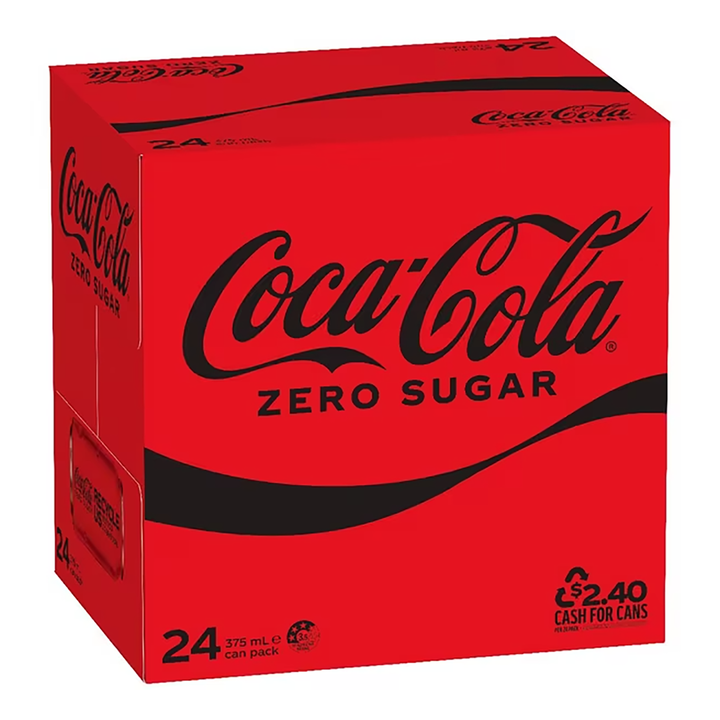 Coca-Cola Zero Sugar Cans 375ml (Case of 24)