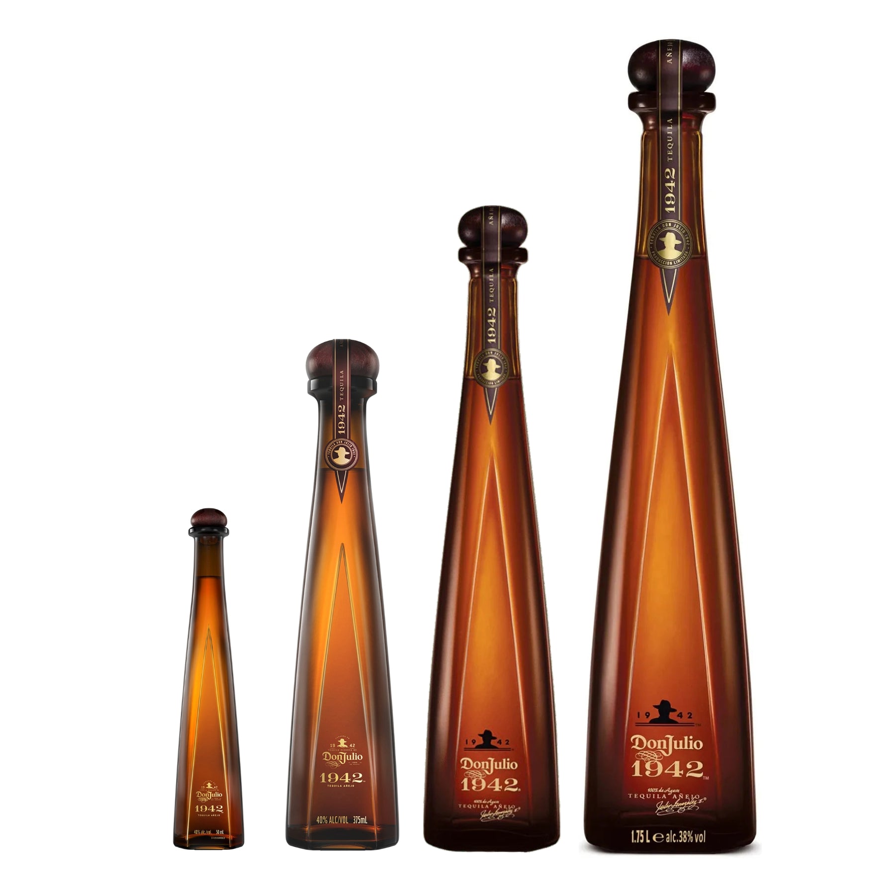 Don Julio 1942 Añejo Tequila 50ml, 375ml, 750ml, 1.75L Ultimate Bundle - Kent Street Cellars