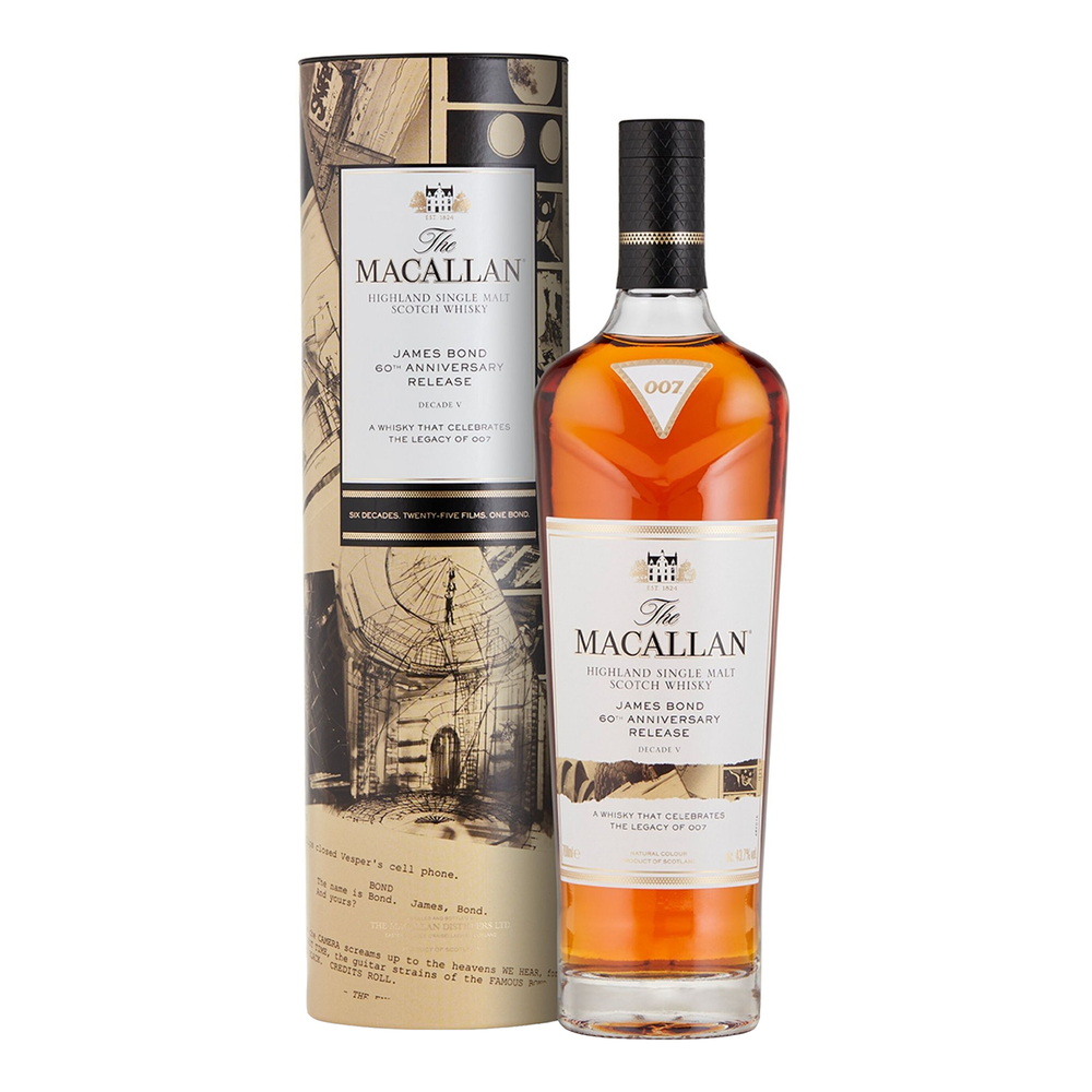 The Macallan James Bond 60th Anniversary Release Decade V Single Malt Scotch Whisky 700ml - Kent Street Cellars