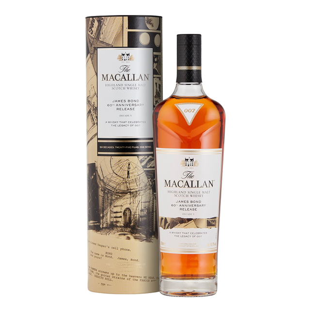 The Macallan James Bond 60th Anniversary Release Decade V Single Malt Scotch Whisky 700ml