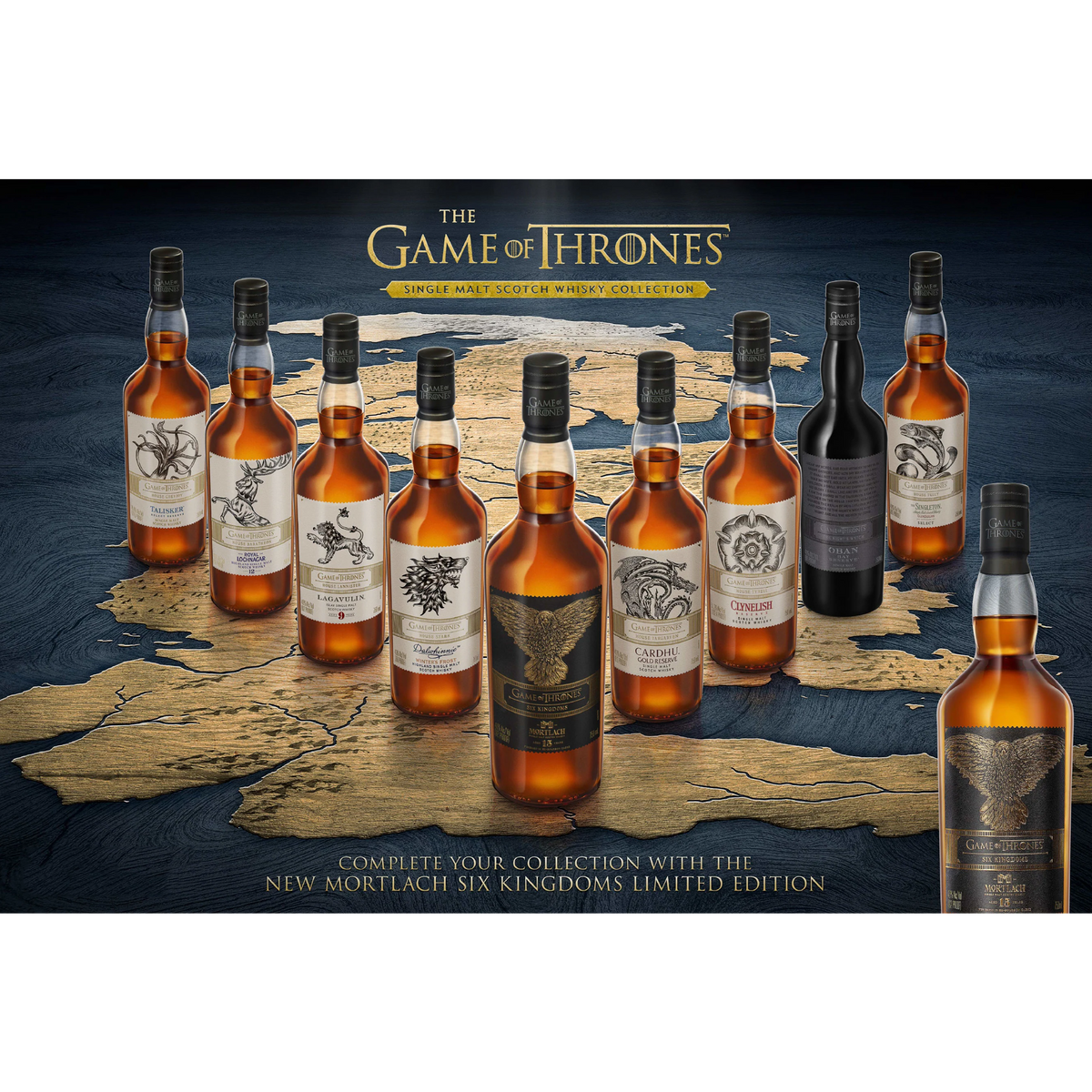 Diageo Game of Thrones Limited Edition Whisky Collection (Set of 10)